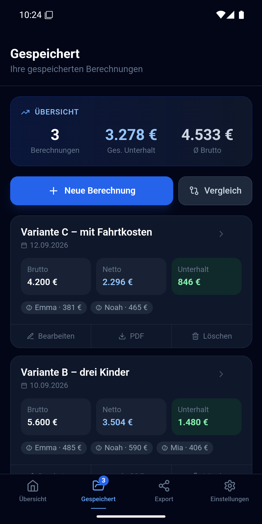 Gespeichert